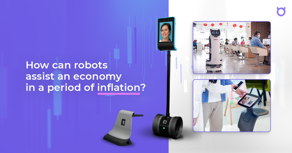 How can robots assist an economy in a period of inflation?